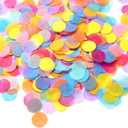 Outus 1 Inch Multicolor Round Tissue Confetti(8.8oz)