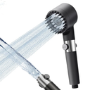 Filtered High Pressure Shower Head, Massage Handheld Showerhead with 3 Spray Modes, Multiple Spray Modes Shower Head with Filter, Black