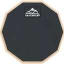 EASTROCK Practice Drum Pad, 6 Inches Double Sided Silent Drum Pad, Rubber Dumb Drum for Beginners,Black