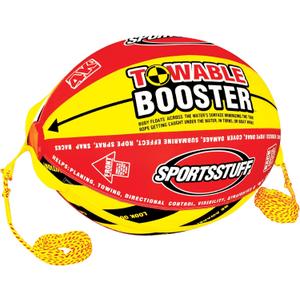 SportsStuff Booster Towable Tube Ball Towable Rope for Lift and Visibility, 60 ft Rope with 4,100 lb Break Strength (inflated (38in x 28in))