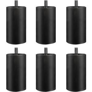 ESHINE 6 Pieces 3.4" Adjustable Bed Legs with Non-Slip Base - Extra Height Replacement for Adjustable Bed Base Frame, Metal (M8 Size), Suits Adjustable Bed