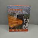 Buyplus Greenhouse Heater with Digital Thermostat, 1500W Outdoor Heaters for Patio, Overheat Protection & 3S Fast Heating, Electric Space Heater for Patio, Garage, Greenhouse, Flower House, Silver