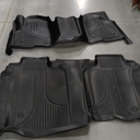 AOMSAZTO Floor Mats for 2019-2026 Chevy Silverado 1500 / GMC Sierra 1500, 2020-2026 Silverado/Sierra 2500HD / 3500HD Crew Cab, 1st & 2nd Row All Weather Liners