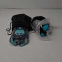 Mask Fins Snorkeling Gear for Adults, Full Face Snorkel Mask & Adjustable Swim Fins Snorkel Set, Panoramic View Snorkel Mask Dry Top Anti-Fog Anti-Leak (Black Green)