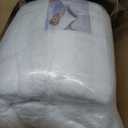 QUEEN ROSE Mattress Topper Queen, Extra Soft Pillow Top Mattress Topper Queen for Firm Bed, Thick Baffle Box Cooling Cloud-Like Down Alternative Filled, Back Pain Relief, White