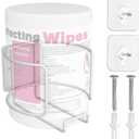 Versatile Wall-Mount Wipes Holder for Cleaning Wipes - Easy Installation, Ideal for Home, Office, and More - No Wipes Included