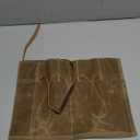 Travel Watch Roll Organizer with 6 Slots Handmade Watch Travel Case Roll-up Watch Organizer Storage Box Jewelry Roll Watch Travel Pouch Waxed Canvas Easy Carry On Watchlover Storage Gift for Men (Khaki)