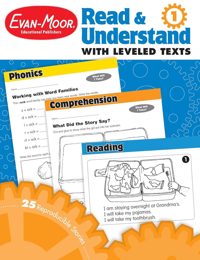 Read & Understand with Leveled Texts: Grade 1, Paperback 