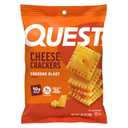 Quest Nutrition Cheese Crackers, Cheddar Blast, 10g Protein, 5g Net Carbs, 1g Sugar, Made with Real Cheese, High Protein Snack, 12 Packs (1.06 oz Bags) (EXP 03/21/26)