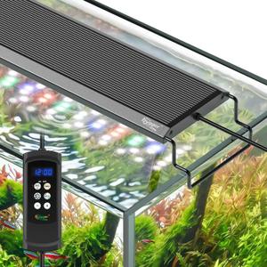 hygger Aquarium Light, 40W Full Spectrum Fish Tank LED Light, 24/7 Remote Control Adjustable Timer, Brightness and Color, Extendable Bracket, Power-Off Memory Plant Growth Lamp, Fits 30-36 Inch Tank