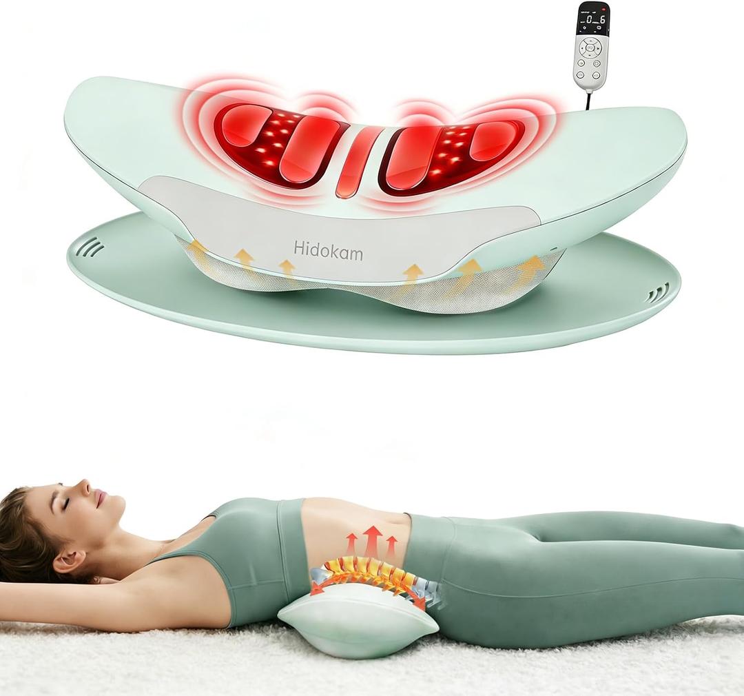 Smart Lower Back Massager with Soothing Warm Therapy & Air Traction Spinal Decompression Device for Sciatica Relief, Lumbar Pressure & Stiffness - Ideal Gift for Parents & Loved Ones