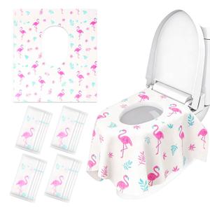 32 Pcs 23.5" x 25.4" Disposable Toilet Seat Covers for Kids & Toddlers, Hygienic & Convenient Potty Training Seat Covers, Perfect for Travel & Public Restrooms