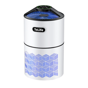 Tolife Air Purifiers for Home Large Room Up to1291 Ft² Air Quality Sensors HEPA Air Purifiers for Bedroom, Auto & Timing Function, Remove Smoke, Pet Hair, Allergies,Dust