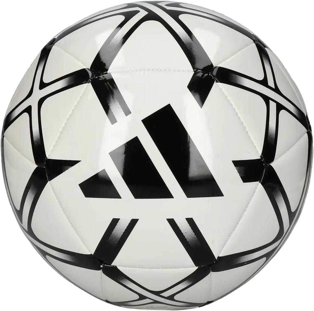 adidas Starlancer Club Soccer Ball (5, White/Black)