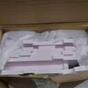 3-Tier Bathroom Storage Cabinet, Small White Floor Cabinet Freestanding Organizer with Door for Living Room Hallway Small Space