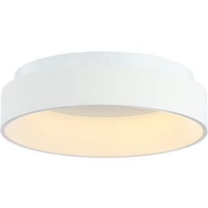 JONATHAN Y JYL7206A 17.7" Modern LED Flush Mount Ceiling Light, Dimmable Round Ceiling Lamp, Low Profile Close to Ceiling Light Fixture for Bedroom, Kitchen, Living Room, Hallway, White