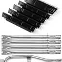Grill Replacement Parts for Dyna-Glo 5 Burner DGH485CRP, DGH474CRP, DGH483CRP, 4 Burner DGH450CRP, Grill Repair Kit for Revoace GBC1793W Grill, 70-02-411 Grill Heat Plates Tent, Burner Tubes