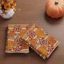 XCHI Fall Rustic Maple Leaves Dish Towels 18x26 Inch Autumn Hand Kitchen Towels Dishcloth Home Decorations Set of 2