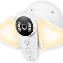 Outdoor Floodlight Camera 1 Pack, WiFi 1080P Security Cam, PIR Motion Sensor Light with Siren Alarm, IP65 Waterproof, Colorful Night Vision, Dusk to Dawn, Two-Way Audio, 64GB MicroSD, Work with Alexa