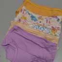 Burt's Bees Baby Toddler Girls' Underwear Set of 5 - Solids, Stripes,Prints, Tag-Free with Sizes for 2T to 8 Years Old Size 4-5 T