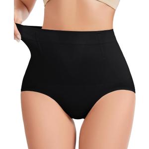 Tummy Control Shapewear Panties - High Waisted Shapewear Underwear for Women Body Shaping Briefs Seamless Panty Girdle (Medium)