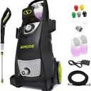 Sun Joe Electric Pressure Power Washer, 2030 PSI (PWMA Certified), 1.2 GPM, Dual Soap Tanks, (35-FT GFCI Water-Safe, Power Cord), SPX3000