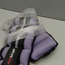 AmStaff Fitness Adjustable Ankle Weights 1 Pair Leg Weight Straps for Strength Training, Walking, Jogging, Running, and Fitness Workouts – 1-5 lbs Each Ankle, 10 lbs Pair Set (Lavender)