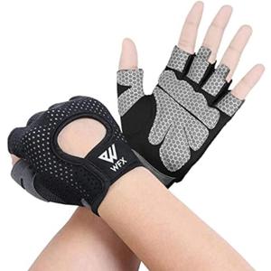 Weight Lifting Gloves for Men Women Gym Gloves with Wrist Wrap Support for Workout Training Exercise Fitness Hanging, Pull ups for Dumbbell, Cycling (Small, Blacks)