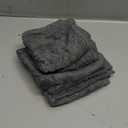 Wash Cloths 6 Pack, Super Soft & Skin Friendly Face Towel for Sensitive Skin, Reusable Washable Makeup Remover Cloth, 10x10 inch Small Baby Washcloths, Easy to Rinse Dark Grey Facial Cleaning Cloth