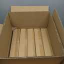 Showgeous 50 Pack Clear Plastic Charger Plates,Gold Rim,13 Inch Round