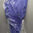 R&M Richards Women's Faux Wrap Cocktail Cascade Dress W/Ruffled Sheer Sleeves & Buckle Accent (8, Violet)