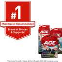 ACE Deluxe Ankle Stabilizer, Adjustable, Black, 1/Pack