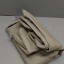 NettyPro Patio Chair Seat Cushion Covers Set 4, Waterproof Outdoor Furniture Cushion Slipcovers with Zipper and Tie, 20 x 20 x 2 Inch, Replacement Cover Only, Khaki