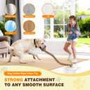 Interactive Dog Toy for Tug of War with Rope Ball for Small Dogs,Rainbow | Strong Suction Cup Play|Dog Enrichment for Solo Play|Helps Relieve Boredom|Supports Healthy Chewing|Ideal for Indoor