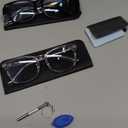 livho High Tech Blue Light Glasses - Advanced 99% Blue Light Blocking Computer Glasses - Anti Eyestrain & UV Glare Protection (*B1 Light Black+clear)