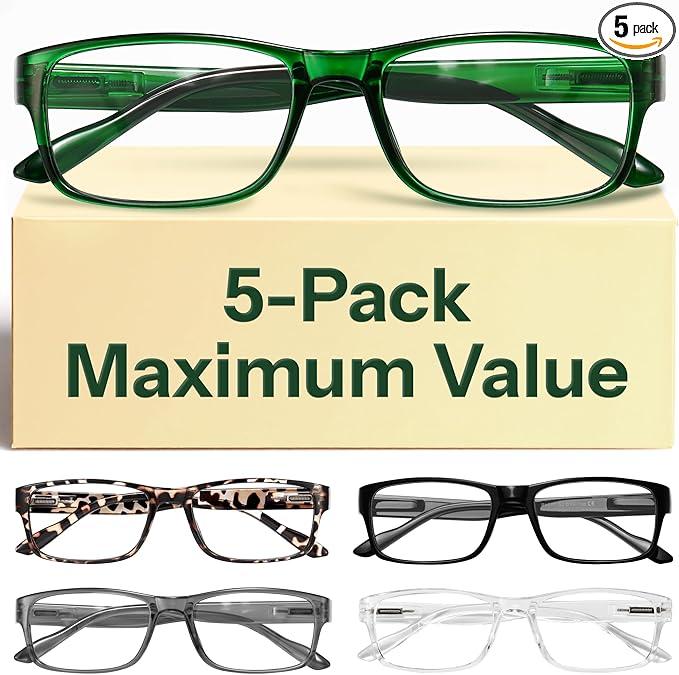 Gaoye 1.0 Professional Reading Glasses for All Day  Computer Readers with Blue Light Protection  Value Pack