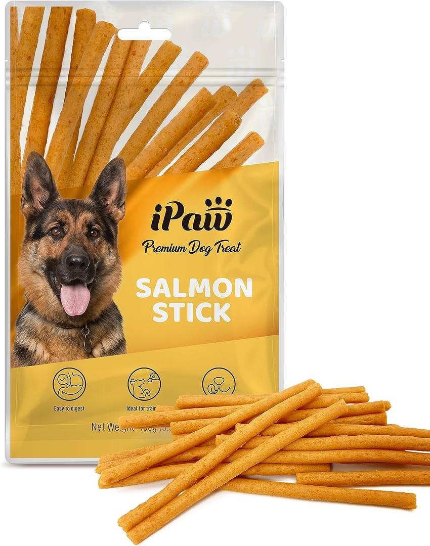 iPaw Dog Treats for Puppy Training, All Natural Human Grade Dog Treat, Hypoallergenic, Easy to Digest EXP 06/12/2025 (Fish Sticks)