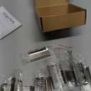 Ravinte Hardware 10 Pack Silver Cabinet Handles, 3 Inch (76mm) Finger Edge Pulls, 2 Inch Hole Center, Finger Pulls for Cabinets