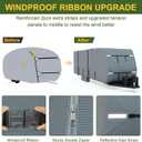 Mofeez Travel Trailer RV Cover 9 Layers for 33'-35' Camper Cover RV Covers