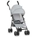 Dream On Me Rover Convenience Baby Stroller Lightweight & Compact Travel Umbrella Stroller, Quick One-Hand Fold, Lockable Rear Wheels, Adjustable Canopy, 3-Point Safety Harness & Cup Holder Grey