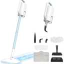 Steam Cleaner, 6 in1 Rotated Steam Mop Cleaner with 2 Modes, 2 Microfiber Pads, 400ML Removable Tank, 23FT Power Cable, Detachable Steam Mops for Floor, Laminate Floor, Tiles Cleaning (Azure)