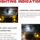 Road Glide LED Turn Signals with Selective Yellow Prismatic Lens Front Running Lights for Harley Touring 2024-2025 FLTRX, CVO Road Glide ST FLTRXSTSE Plug-and-Play