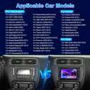 4G+64G Android13 7 Inch IPS Screen Wireless Apple CarPlay Android Auto Car Stereo for VW Jetta Seat Passat Tiguan CC Golf Skoda Radio with FM AM RDS BT GPS WiFi SWC Backup Camera MIC