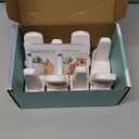 Door Lever Locks (4 Pack) - Prevents Toddlers from Opening Doors - Durable ABS with 3M Adhesive - Easy One-Hand Operation for Adults, No Tools Needed (White)