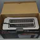 Mueller UltraToast Full Stainless Steel Toaster 4 Slice, Long Extra-Wide Slots for Bagels and Waffles, 6 Browning Levels, LED Display, Cancel/Defrost/Reheat Functions & Removable Tray, Kitchen Gadgets