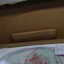 Tangkula Glass Coffee Table, Modern Furniture Decor 2-Tier Modern Oval Smooth Glass Tea Table End Table for Home Office with 2 Tier Tempered Glass Boards & Sturdy Chrome Plated Legs