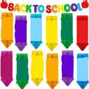 Renbuzhu 13Pcs Hanging Honeycomb Welcome Back to School Banner Classroom Decorations for First Day of School Party Supplies Decor