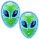 Tanganan LED Alien Mask for Adult Kids,Halloween LED Light up Mask 3 Modes Lighted Face Mask for Festival Cosplay Costume (2pcs)