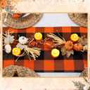Rhytsing 6 Pieces Artificial Autumn Picks 13 Inches with Realistic Pumpkins and Leaves for Home Decor, Faux Fall Stems for Wreath, Vase, Thanksgiving and Harvest Celebration, 2 Designs Mix