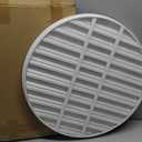 22"W x 22"H x 1 4/5"P Round Gable Vent Aluminum Alloy with Screen - Hon&Guan Gable Vent Ideal for Attics Sheds, Elevating Ventilation in Clean Spaces